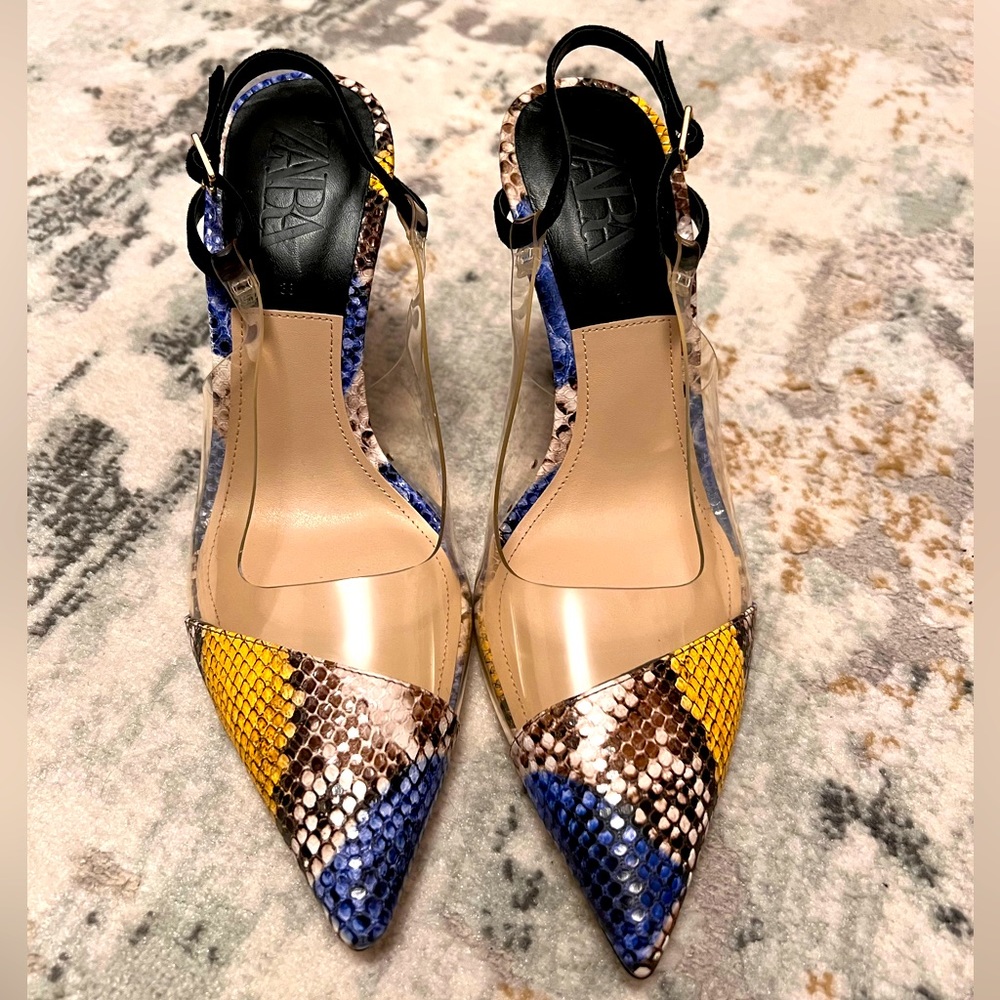Zara pointed toe heels